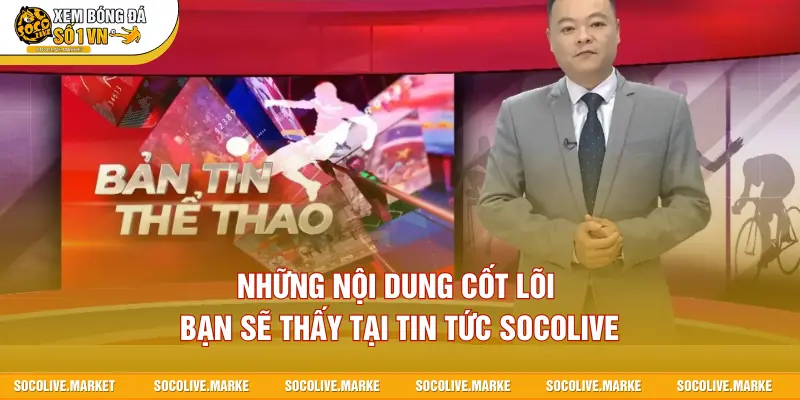 Những nội dung cốt lõi bạn sẽ thấy tại tin tức SOCOLIVE