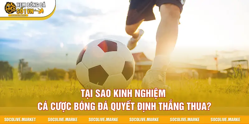 Tại sao kinh nghiệm cá cược bóng đá quyết định thắng thua?
